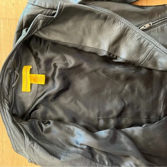 Catherine Malandrino leather jacket size 2 - Picture 4 of 5